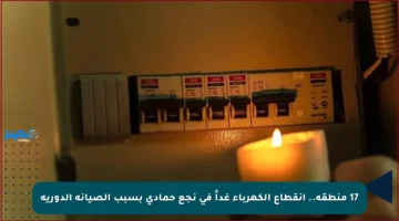 17 منطقة.. انقطاع الكهرباء غداً في نجع حمادي بسبب الصيانة الدورية